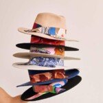 kapelusz damski z szarfa jedwabną Spadiora