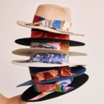 Spadiora kapelusz damski z szarfa jedwabną