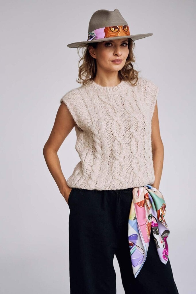 Spadiora kapelusz szary vakero damski