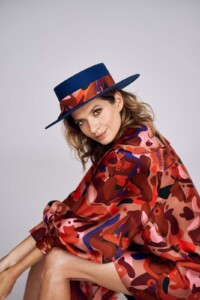 Spadiora nulo kapelusz damski kobaltowy