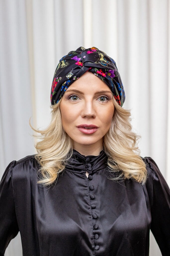 jedwabny turban premium rozłąka