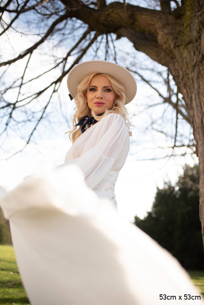 spadiora konika mazurski jedwabna dwustronna granat