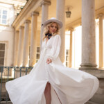 apaszka jedwabna konik mazurski granat spadiora dwustronna