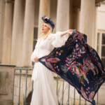 jedwabna apaszka Konik mazurski dwustronna Spadiora