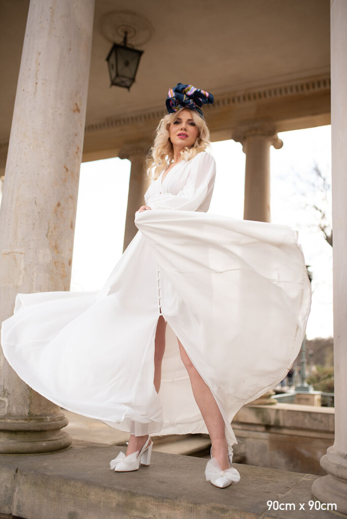 Spadiora jedwabna apaszka dwustronna Konik Mazurski