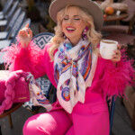 Spadiora mazurski Konik apaszka jedwabna biała