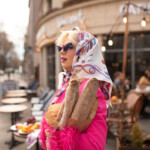 apaszka jedwabna Konik Mazurski Spadiora biała