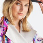 apaszka jedwabna dwustronna konik mazurski biel spadiora 2