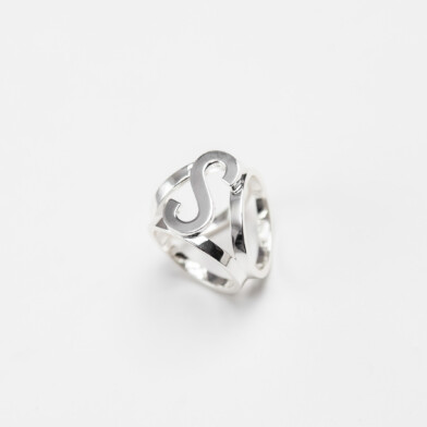 potr&oacute;jny pierścień do apaszki Spadiora srebro