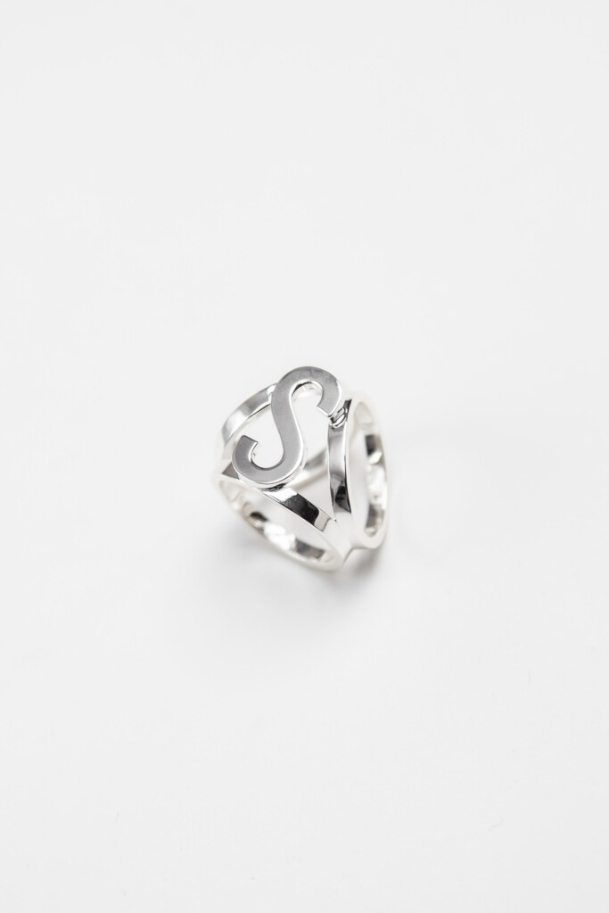 potrójny pierścień do apaszki Spadiora srebro