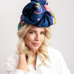 konik mazurski granat spadiora jedwabna apaszka