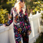 rozlaka jedwabna pizama revo spadiora dlugimi z spodniami zestaw