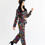 rozlaka jedwabna revo pizama spadiora zestaw z dlugimi spodniami