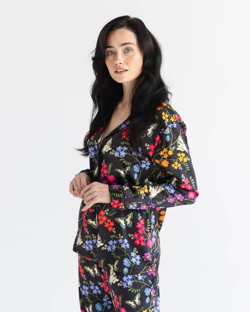 spadiora jedwabna pizama zestaw z dlugimi spodniami revo rozlaka