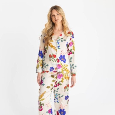 dojrzalosc spadiora revo jedwabna pizama zestaw z dlugimi spodniami