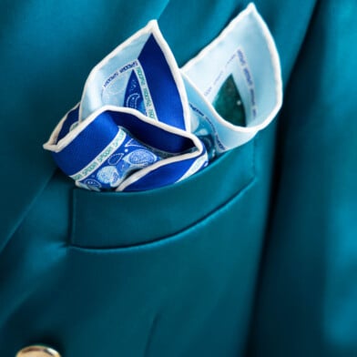 poszetka jedwabna gora lodowa dwustronna spadiora