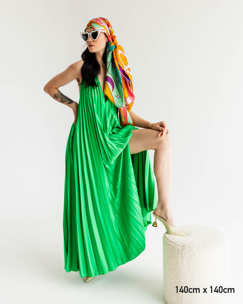 apaszka jedwabna dwustronna usta spadiora 1