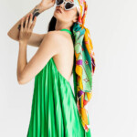 apaszka jedwabna dwustronna usta spadiora 5