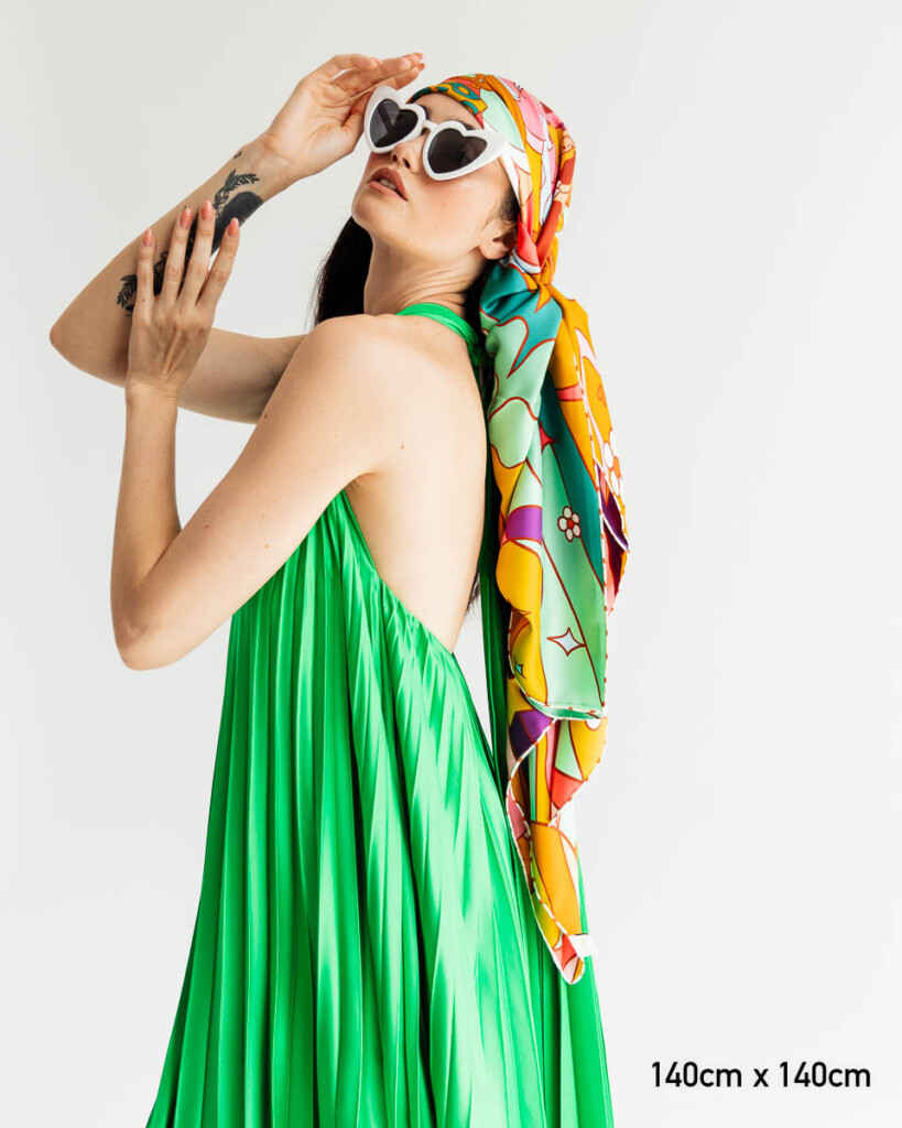 apaszka jedwabna dwustronna usta spadiora 5