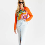 apaszka jedwabna dwustronna usta spadiora 6