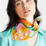 apaszka jedwabna dwustronna usta spadiora 9