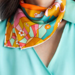 apaszka jedwabna dwustronna usta spadiora 12