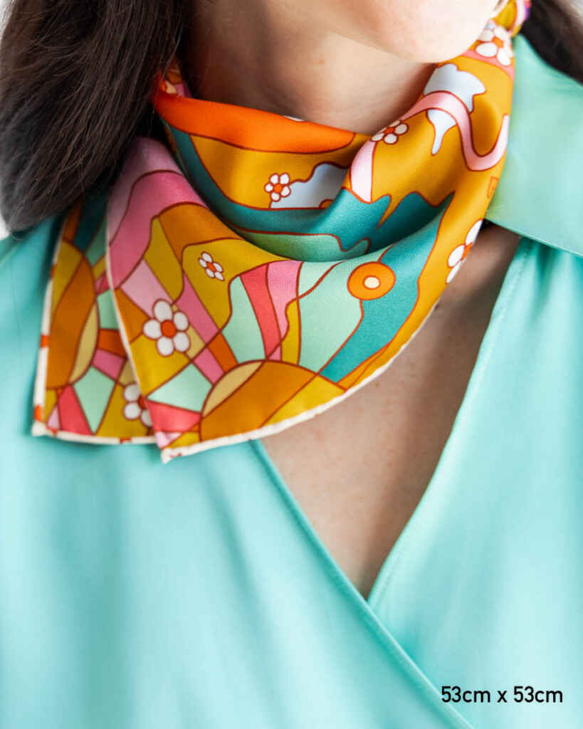 apaszka jedwabna dwustronna usta spadiora 12