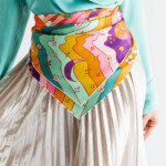 apaszka jedwabna dwustronna usta spadiora 13