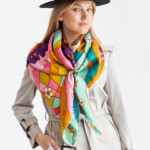 apaszka jedwabna dwustronna usta spadiora 4