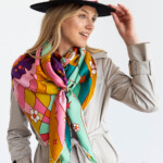 apaszka jedwabna dwustronna usta spadiora 15