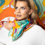 apaszka jedwabna dwustronna usta spadiora 17