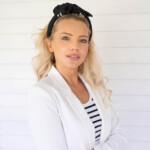 czarna opaska na wlosy spadiora ornamo jedwabna