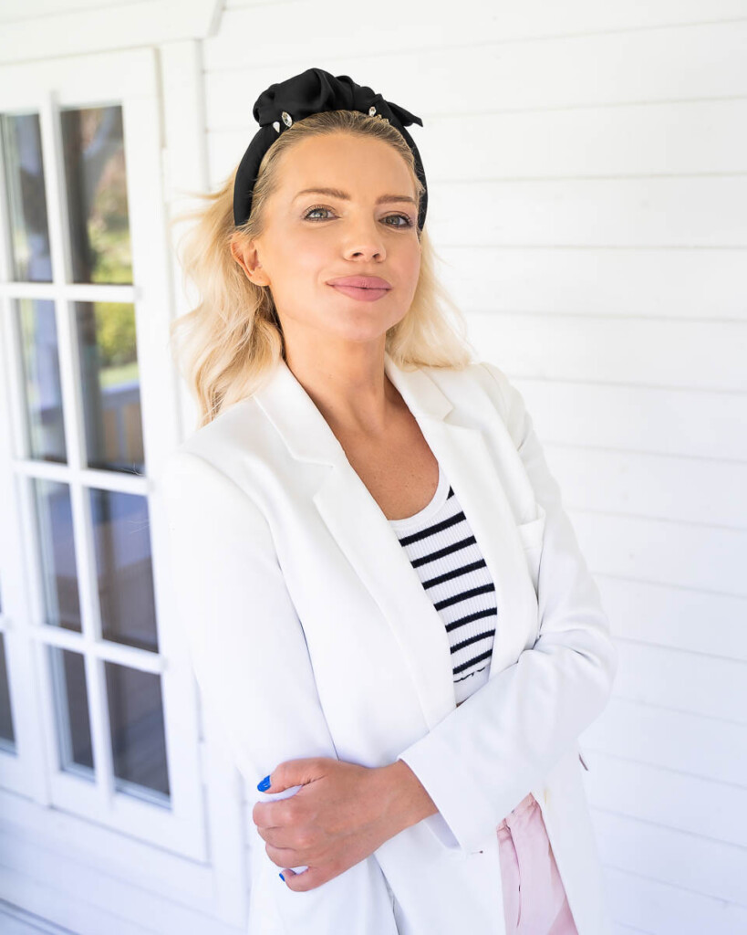 jedwabna opaska ornamo spadiora czarna do wlosow