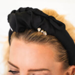 ornamo spadiora jedwabna opaska na wlosy czarna