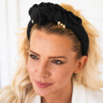 spadiora jedwabna opaska do wlosow ornamo czarna