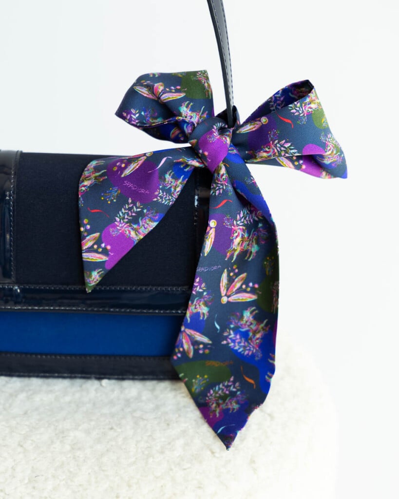 jedwabne twilly konik mazurski granat spadiora