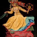 apaszka jedwabna cyrk spadiora zofia stryjenska pory roku listopad grudzien