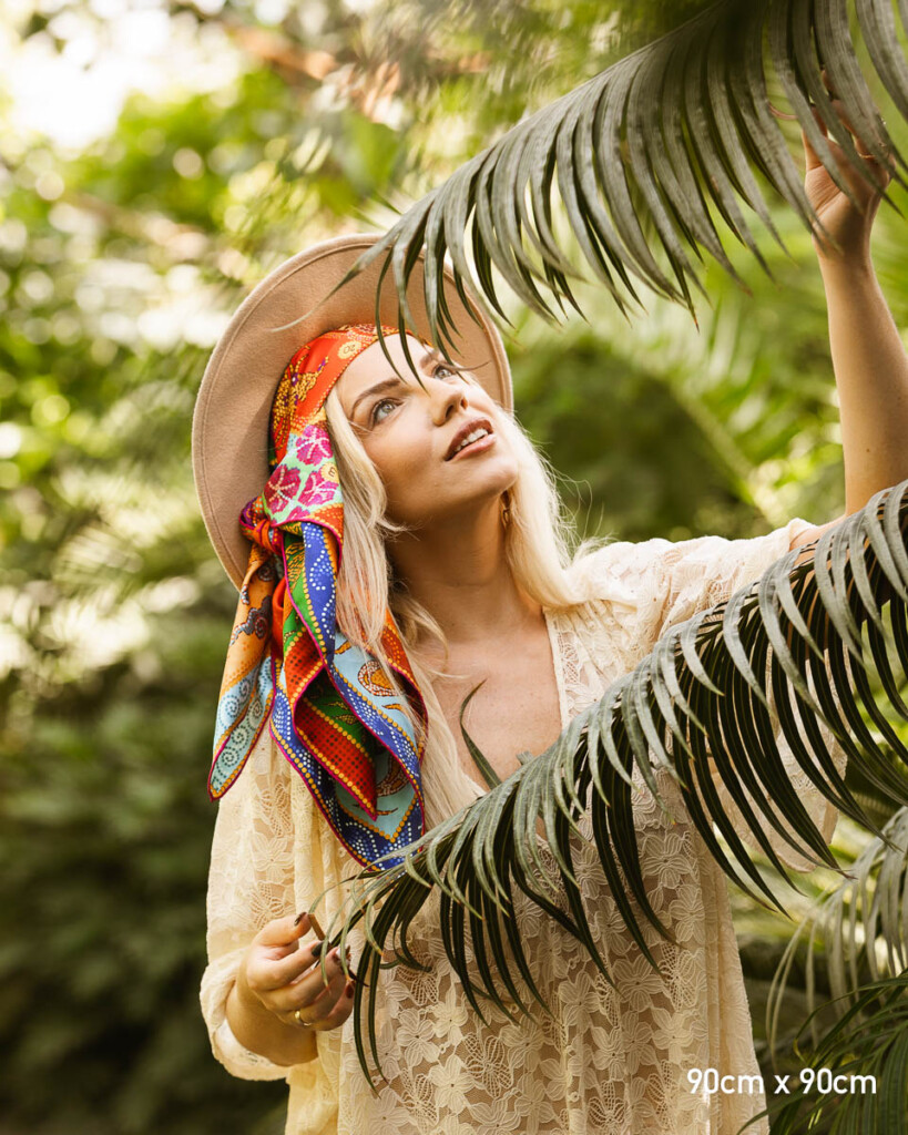 apaszka jedwabna dwustronna fauna spadiora 10