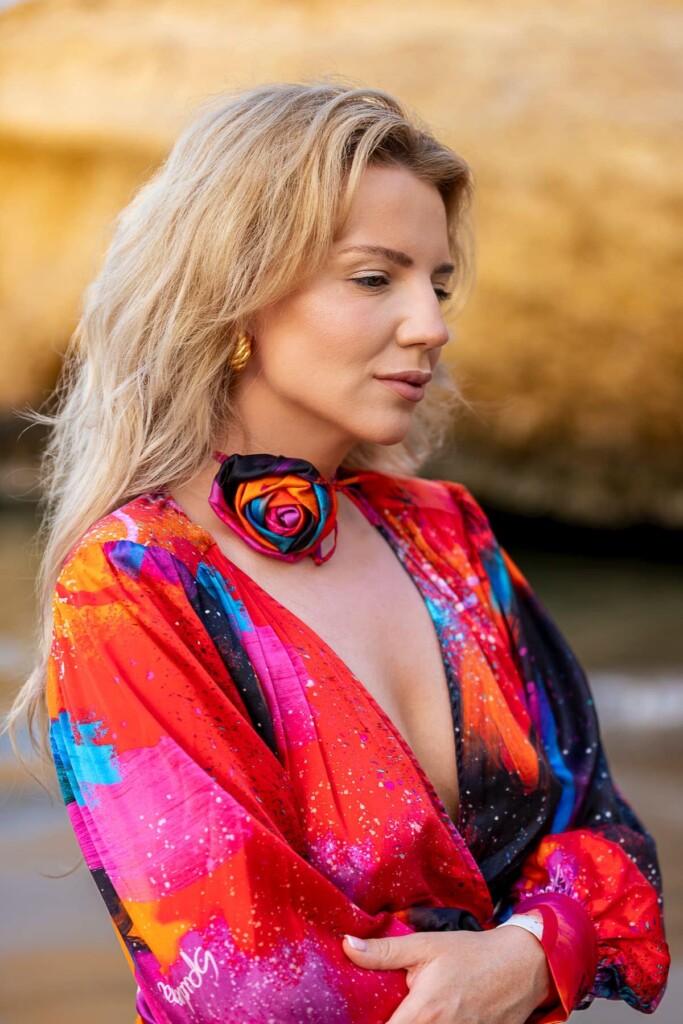 jedwabna roza pedzel spadiora 10