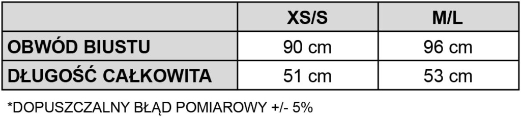 tabele rozmiarowe jedwabny top sereno spadiora