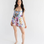 jedwabny top sereno jedwabne szorty fino koty spadiora 1