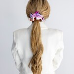 jedwabna gumka scrunchie koty spadiora