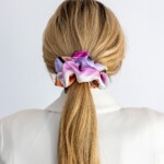 jedwabna gumka scrunchie koty spadiora 1