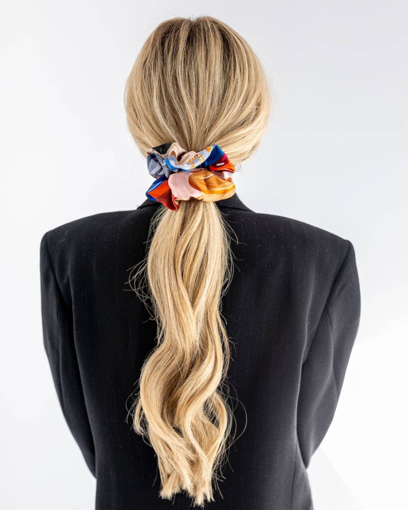 jedwabna gumka scrunchie zywioly spadiora