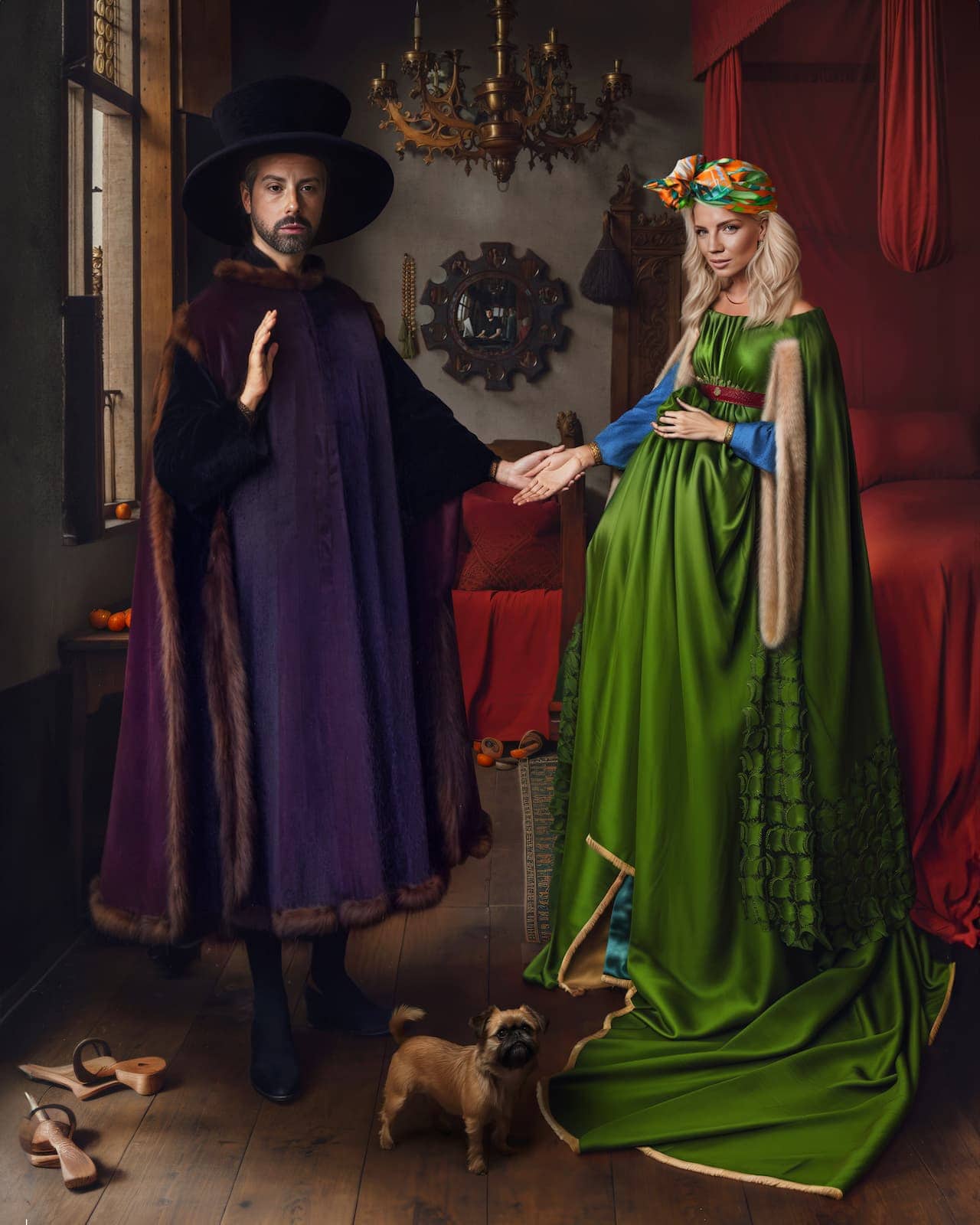 Apaszka jedwabna Zegary - Wielcy Malarze x Spadiora