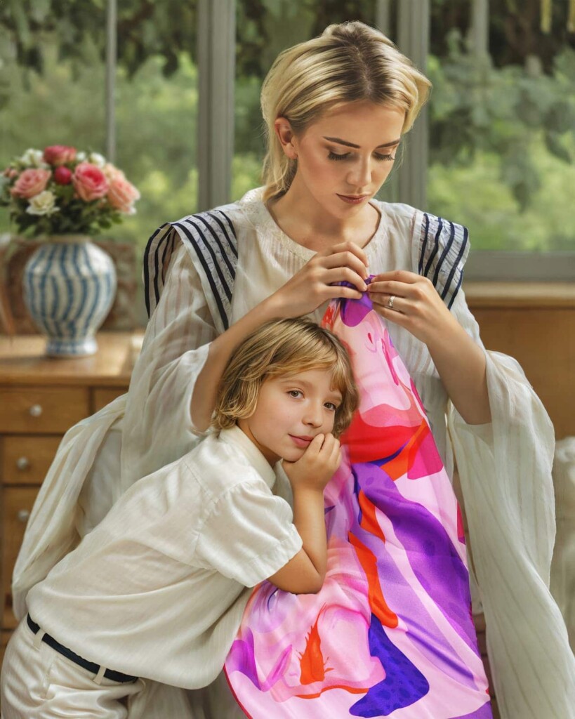 Apaszka jedwabna Międzypkoleniowa - Wielcy Malarze x Spadiora