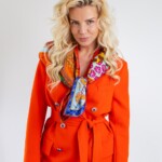 apaszka jedwabna dwustronna fauna spadiora 15