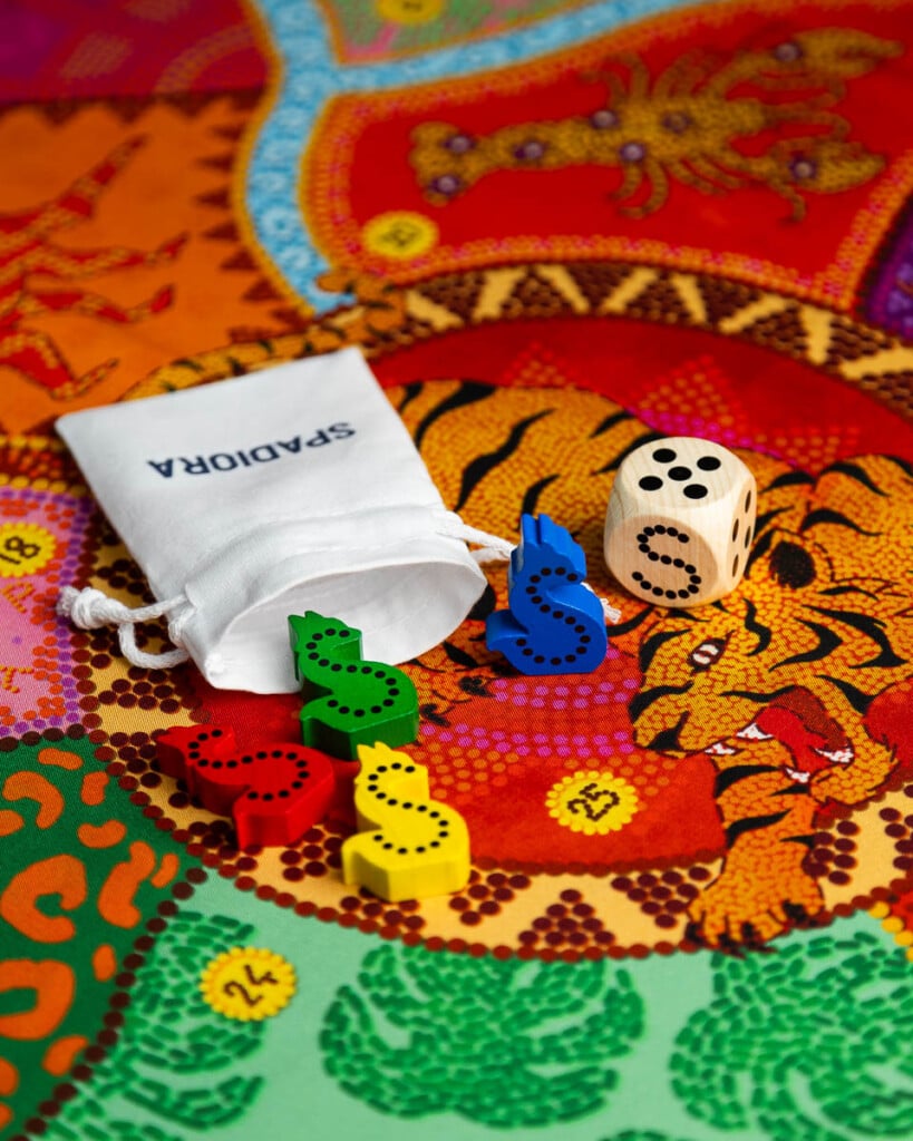 apaszka jedwabna dwustronna fauna spadiora 19