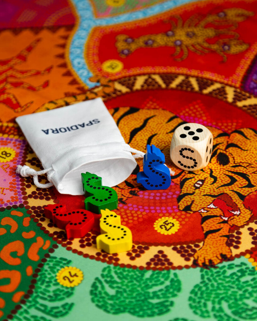 apaszka jedwabna dwustronna fauna spadiora 19