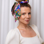 gumka scrunchie z szarfa safari spadiora 3